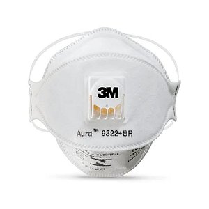 Respirador Descartável 3M™ Aura 9322+BR- Pacote com 10 Unidades