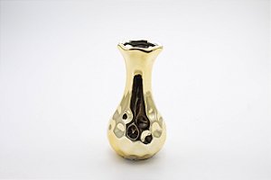 Vaso Decorativo Dourado Porcelana 10 cm