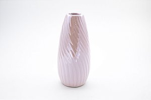 Vaso Holográfico Rosa Cerâmica 13 cm