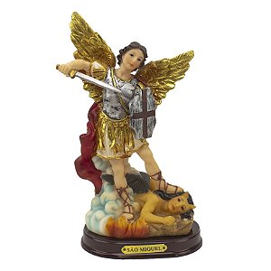 Imagem São Miguel Arcanjo Importada Salvatore Resina 20 cm