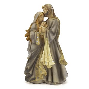 Imagem Sagrada Família Importada Resina 30 cm