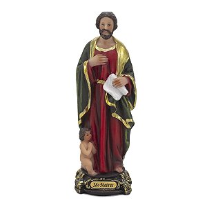 Imagem São Mateus Importado Resina 15 cm
