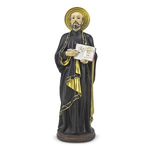 Imagem Santo Inácio de Loyola Importado Resina 30 cm