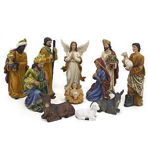 Presépio Importado Resina 11 peças 20 cm