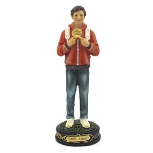 Imagem Beato Carlo Acutis Importado Resina 20 cm