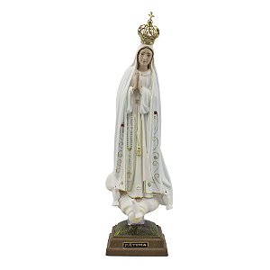 Imagem Nossa Senhora de Fatima de Portugal Importada Resina 38 cm