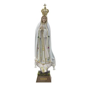 Imagem Nossa Senhora de Fatima de Portugal Importada Resina 28 cm