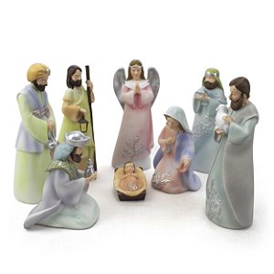 Presépio Importado Resina 8 Peças 16 cm