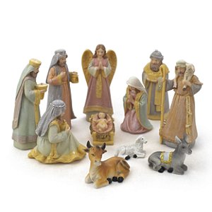 Presépio Importado Resina 11 Peças 12 cm