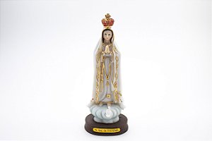 Imagem Nossa Senhora de Fatima Resina 15 cm