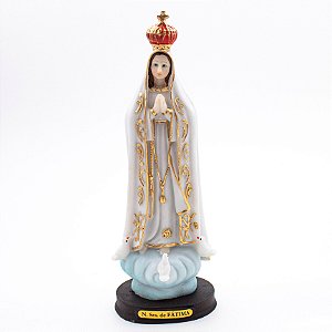 Imagem Nossa Senhora de Fatima Resina 20 cm