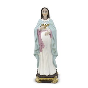 Imagem Nossa Senhora Grávida Resina 15 cm