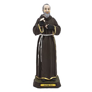 Imagem São Padre Pio Resina 20 cm