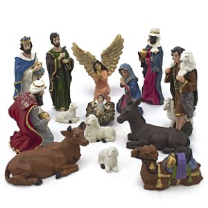 Presépio Resina 14 Peças 15 cm