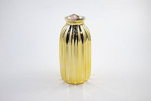 Vaso Dourado Cerâmica 12 cm
