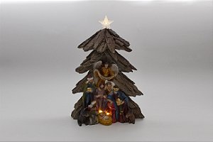 Presépio Árvore de Natal Luz Importado 35 cm