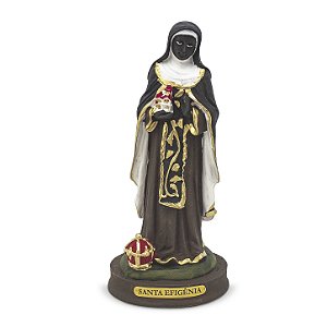 Imagem Santa Efigênia Resina 14 cm