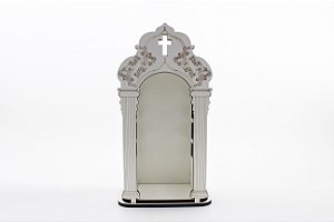 Oratório Capela com Janela Branco Mdf 33 cm