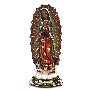 Imagem Nossa Senhora de Guadalupe Importada Di Angelo Resina 20 cm