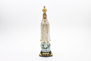 Imagem Nossa Senhora de Fatima Importada Di Angelo Resina 23 cm