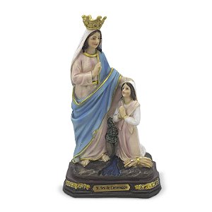 Imagem Nossa Senhora do Caravaggio Importada Resina 17 cm