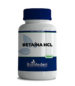 Betaína HCL 300mg (90 cápsulas)