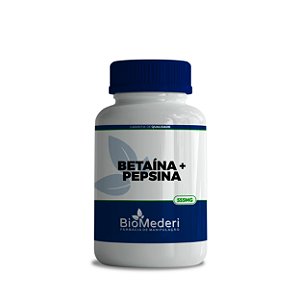 Betaína 500mg + Pepsina 55mg  (60 cápsulas)