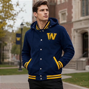 Jaqueta College Americana Capuz Colégio Wellington - Unissex