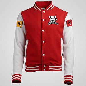 Jaqueta College Americana GTA San Andreas - Frente e Costas, Unissex