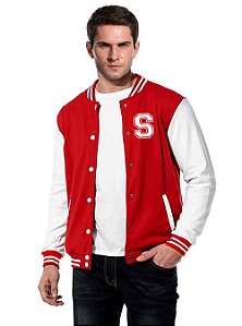 Jaqueta College Americana Letra S Bordada, Unissex