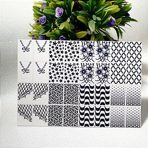 Cartela de películas para unhas C 10