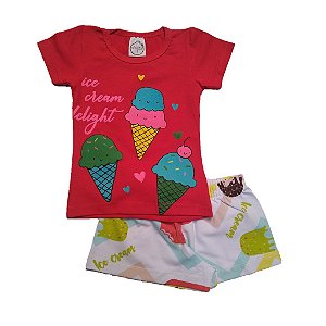 Conjunto Infantil Menina Vermelho - Lolita