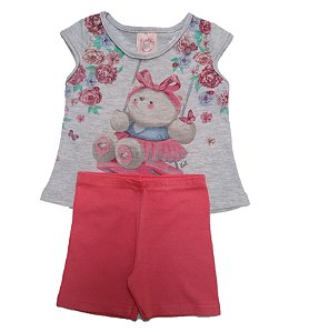 Conjunto Bebê Menina Urso - Kely&Kety