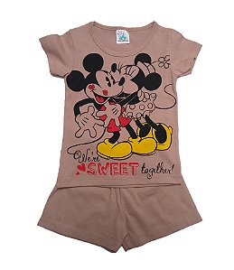 Kit Calça Legging Infantil Disney Minnie - Love Box Baby & Kids
