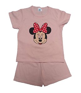 Pijama Infantil Minnie - Walt Disney - Rosa