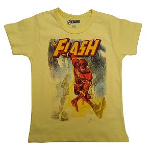 Camiseta Infantil Menino Flash Amarelo - Marvel Avengers