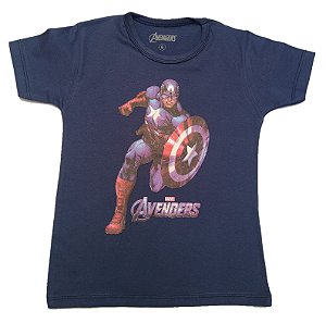 Camiseta Infantil Menino Capitão América - Marvel Avengers