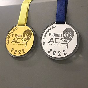 Medalha em acrílico 10cm