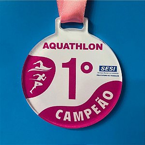 Medalha em acrílico 6cm