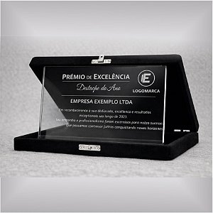 Placa de homenagem 15x20cm