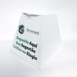 Urna Pirâmide para Sorteio - 20cm