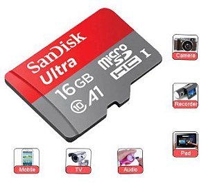 Cartão de 16 giga Sandisk