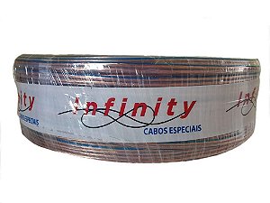 Fio Bicolor Paralelo Cristal Rolo 100 Metros Cabo 2 X14 1,5Mm - Infinity