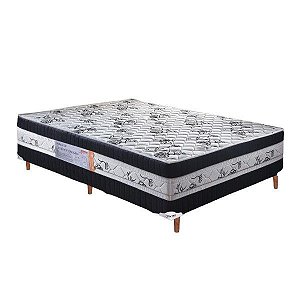 Cama Box Solteiro D28 Golden Pollux 88x188 Preto - Starflex