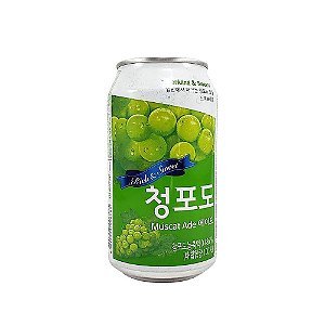 Refrigerante Coreano de Uva Verde 350ml