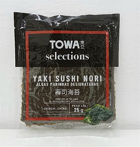 Alga Marinha Yaki Sushi Nori - 10 folhas