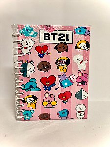 Caderno BT21 Rosa