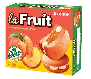 La Fruit Cake sabor Pêssego 12 unid