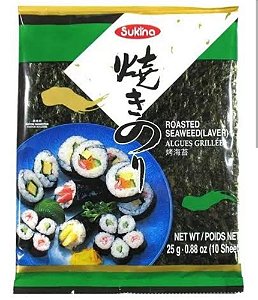 Alga Marinha para Sushi Nori Sukina - 10 folhas