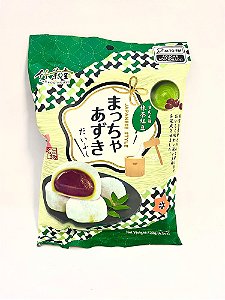 Mochi Chá verde com Feijão Azuki  Pacote 120g